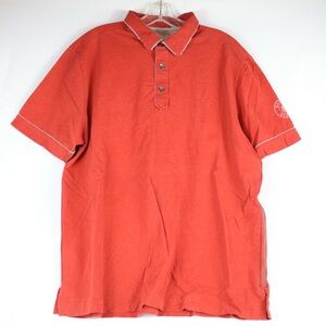 Tommy Bahama Red Short Sleeve Red Sox Baseball Graphic Polo Shirt Mens Size L